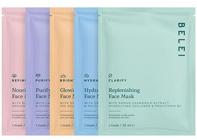 Exquisites Gesichtsmasken-Set - 7 Premium-Masken fuer ein luxurioeses Spa-Erlebnis