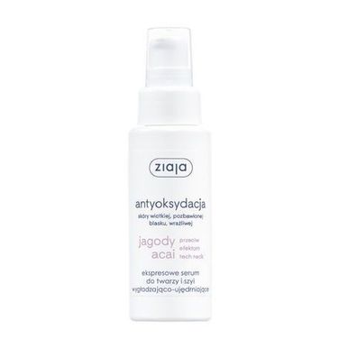 Ziaja Acai-Anti-Aging-Serum fuer Gesicht und Hals, Lifting & Glaettung, 50 ml