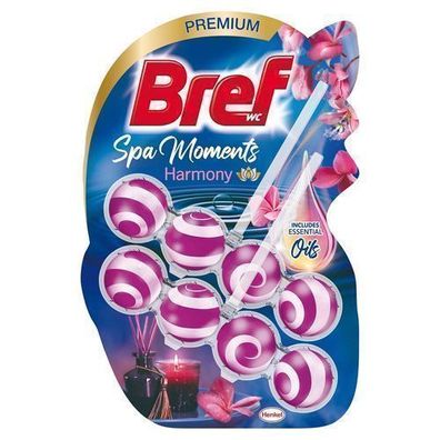 Bref Spa Momente Harmonie WC-Duftstick, erfrischende Reinigung, Doppelpack, 2x50