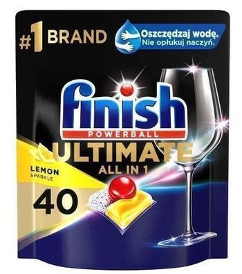 Finish Alles-in-1 Geschirrspueler Zitronenkapseln, 40 Stueck