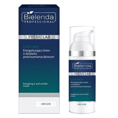 Bielenda SupremeLab Anti-Aging-Creme fuer Maenner, 50 ml - Intensivpflege gegen Fa