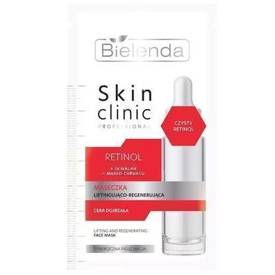 Bielenda Hautklinik Professionelle Retinol Maske zur Straffung und Regeneration,
