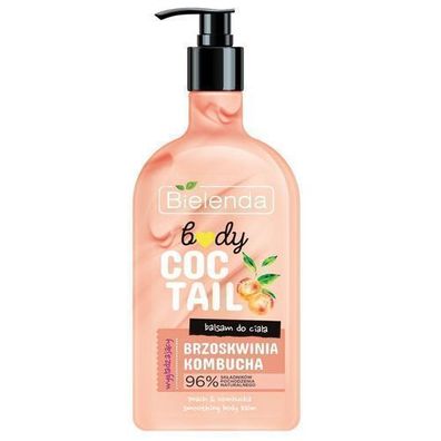 Bielenda Koerpercocktail Glaettende Koerperlotion Pfirsich & Kombucha, 400ml
