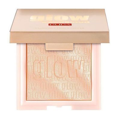Pupa Milano Glow Obsession Kompakter Highlighter 100 Hellgold, 6 g