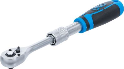 BGS Umschaltknarre Knarre, Abtrieb 6,3 mm (1/4") Ratsche ausziehbar 190 - 225 mm