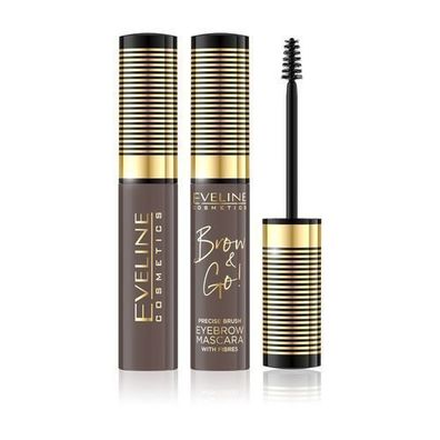 Eveline Cosmetics Brow & Go! Augenbrauengel mit verdichtenden Fasern 01 Light, 6