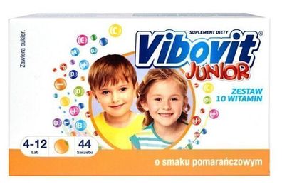 Vibovit Junior Orangengeschmack 44 Beutel - Nahrungsergänzungsmittel für Kinder