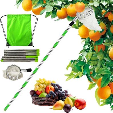 Cueille-fruits télescopique 3,2 m - Cueille-pommes, poires et pêches