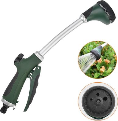 40 cm Gartenbrause - 5 Düsen mit Durchflussregulierung, zum Bewässern und Reinigen