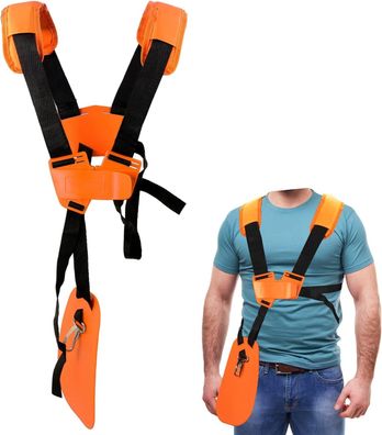 Nylon-Schultergurt - verstellbarer Freischneider-Gürtel (orange)