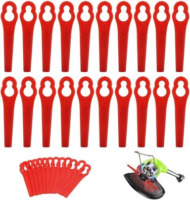 100 roter Kunststoff Gartenscherenklingen - Ersatzzubehör für FRT18A/FRT20A1