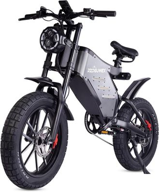 Offroad-EBIKE mit abnehmbarem 48-V-25-Ah Akku, doppelter hydraulischer Scheibenbremse