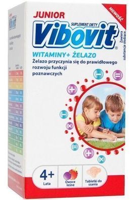 Junior Multivitamin mit Eisen für Kinder ab 4 Jahren, 30 Tabletten