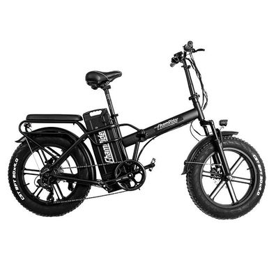 Faltbares E-Bike 750W 48V 25Ah Elektrofahrräder mit Softsattel 20Zoll Fatbike 45km/h