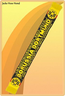 Borussia Dortmund Fan-Schal BVB 09 Schwarz Gelb Logo Wendeschal Gr: 16x150cm NEU