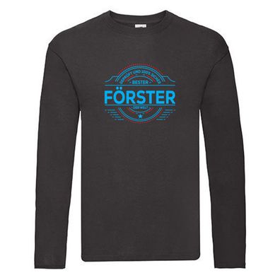 100 % Sicher: Förster | Forst Arbeit Long Sleeve Schwarz
