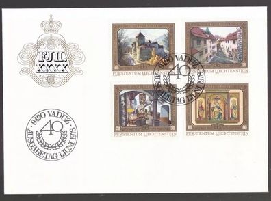 Liechtenstein 1978 FDC MiNr. 706-709 Schloss Vaduz