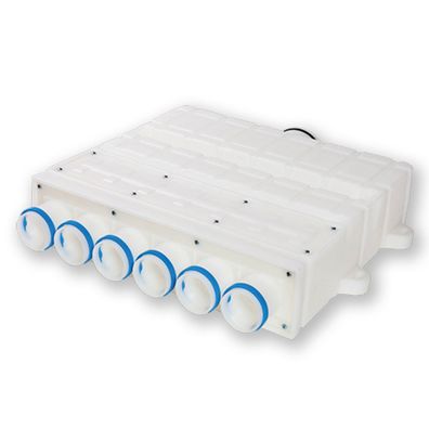Verteilerbox - 63-125-W Rohranschluss DN 125 Abgänge 6 Stutzen; DN 63 - 80.100.040