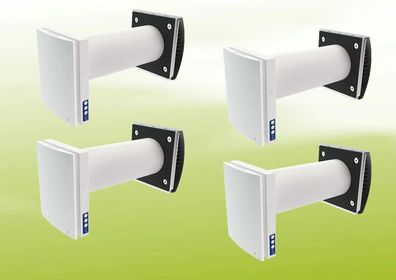 4x Blauberg Vento Expert DUO A30-1 S10 W V.2 Lüftungsset