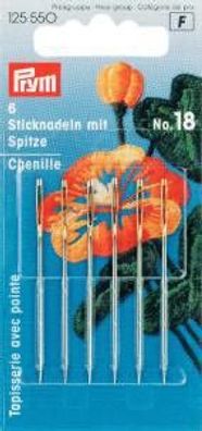 Sticknadeln mit Spitze, Nr. 18, 1,20 x 50mm