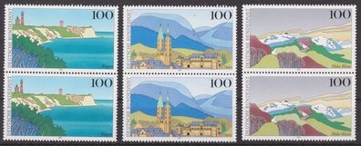 BRD 1993 postfrisch senkrecht Paar Michel-Nr. 1684-1686 Bilder aus Deutschland