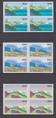 BRD 1993 postfrisch vierer Block Michel-Nr. 1684-1686 Bilder aus Deutschland