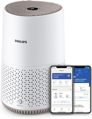 Philips Luftreiniger Series 600, HEPA, 44 m², App-Steuerung, Weiß (AC0650/10)
