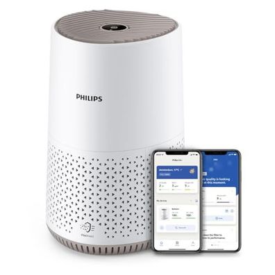 Philips Luftreiniger Serie 600, HEPA, 44 m², App-Steuerung, Weiß (AC0650/10)