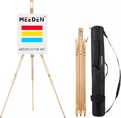 MEEDEN AFE-6077-YM -Malstaffelei mit Stativ und Tragetasche
