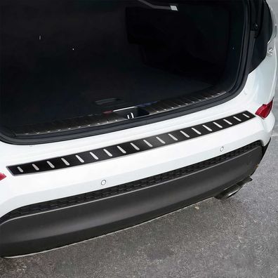 Ladekantenschutz Stoßstange für Hyundai Tucson 2015-2018 Chrom Kohlefaserfolien