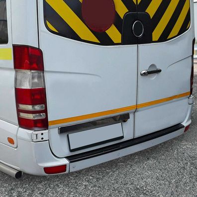 Ladekantenschutz für VW Crafter 2006-2017 Stoßstange Glanz Schwarz ABS