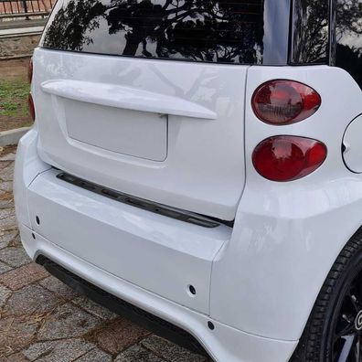Ladekantenschutz Stoßstangenschutz für Smart ForTwo 2007-2014 Gebürstet Dunkel