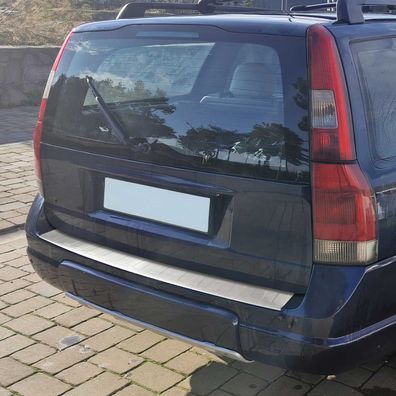Ladekantenschutz Stoßstangenschutz für Volvo XC70 1999-2004 Edelstahl Silber