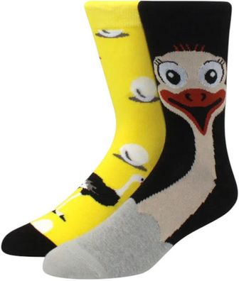Strauß Socken - Schwarz & Gelb - Größe 37-46