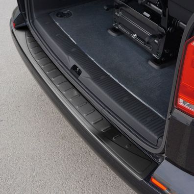 Ladekantenschutz Stoßstange für VW T6 T6.1 2015-2024 Einzeltür Gebürstet Dunkel