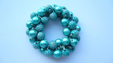 Haargummi Haarschmuck Haarband aus Perlen für Damen Mädchen (Art. Nr. k1 02)