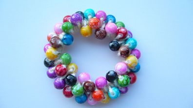 Haargummi Haarschmuck Haarband aus Perlen für Damen Mädchen (Art. Nr. k1 19)
