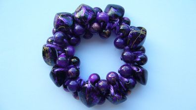 Haargummi Haarschmuck Haarband aus Perlen für Damen Mädchen (Art. Nr. k1 21)