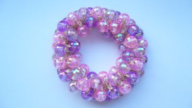 Haargummi Haarschmuck Haarband aus Perlen für Damen Mädchen (Art. Nr. k2 07)