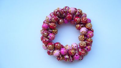 Haargummi Haarschmuck Haarband aus Perlen für Damen Mädchen (Art. Nr. k2 08)