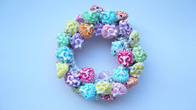 Haargummi Haarschmuck Haarband aus Perlen für Damen Mädchen (Art. Nr. k2 09)