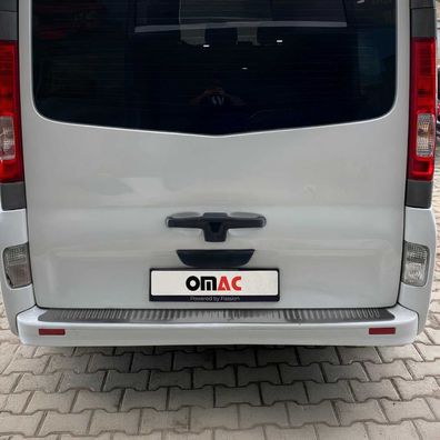 Ladekantenschutz Stoßstangenschutz für Opel Vivaro 2001-2014 Edelstahl Dunkel