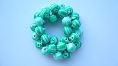 Haargummi Haarschmuck Haarband aus Perlen für Damen Mädchen (Art. Nr. k3 04)
