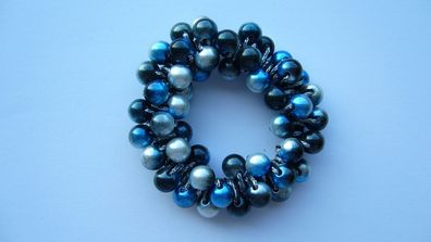 Haargummi Haarschmuck Haarband aus Perlen für Damen Mädchen (Art. Nr. k3 45)