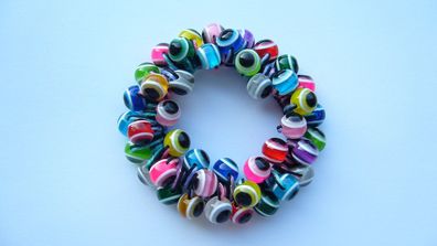 Haargummi Haarschmuck Haarband aus Perlen für Damen Mädchen (Art. Nr. k3 55)