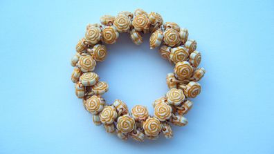 Haargummi Haarschmuck Haarband aus Perlen für Damen Mädchen (Art. Nr. k3 72)