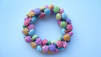 Haargummi Haarschmuck Haarband aus Perlen für Damen Mädchen (Art. Nr. k3 76)
