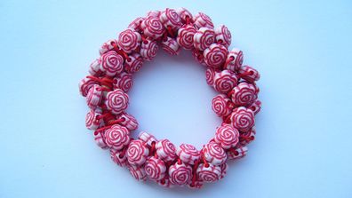 Haargummi Haarschmuck Haarband aus Perlen für Damen Mädchen (Art. Nr. k3 78)