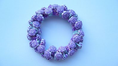 Haargummi Haarschmuck Haarband aus Perlen für Damen Mädchen (Art. Nr. k3 80)