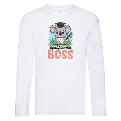 Koalifizierter Boss | Führungskraft | Vorgesetzter Long Sleeve Weiß